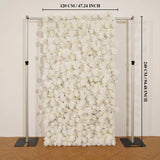 Uflower White Rose Flower Wall Backdrop Wedding Party Decoration SET80187 - Uflower