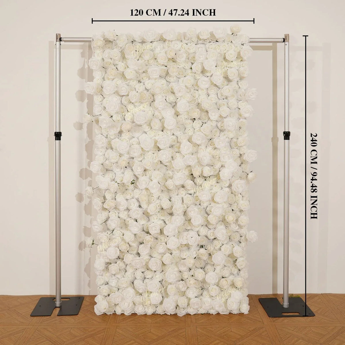 Uflower White Rose Flower Wall Backdrop Wedding Party Decoration SET80187 - Uflower