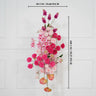 Uflower Rose Pink Floral Arrangement Wedding Backdrop Floral Props SET80193 - Uflower
