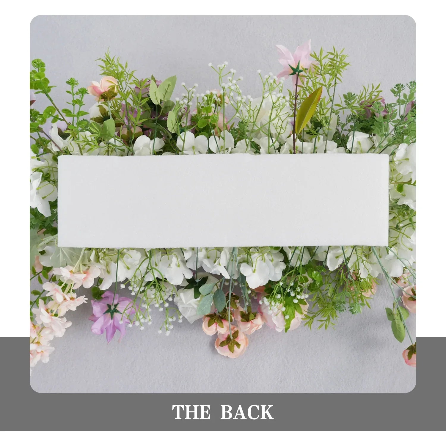 Uflower Artificial Purple Pink Wedding KT Backdrop Flower Row Decor SET80077 - Uflower