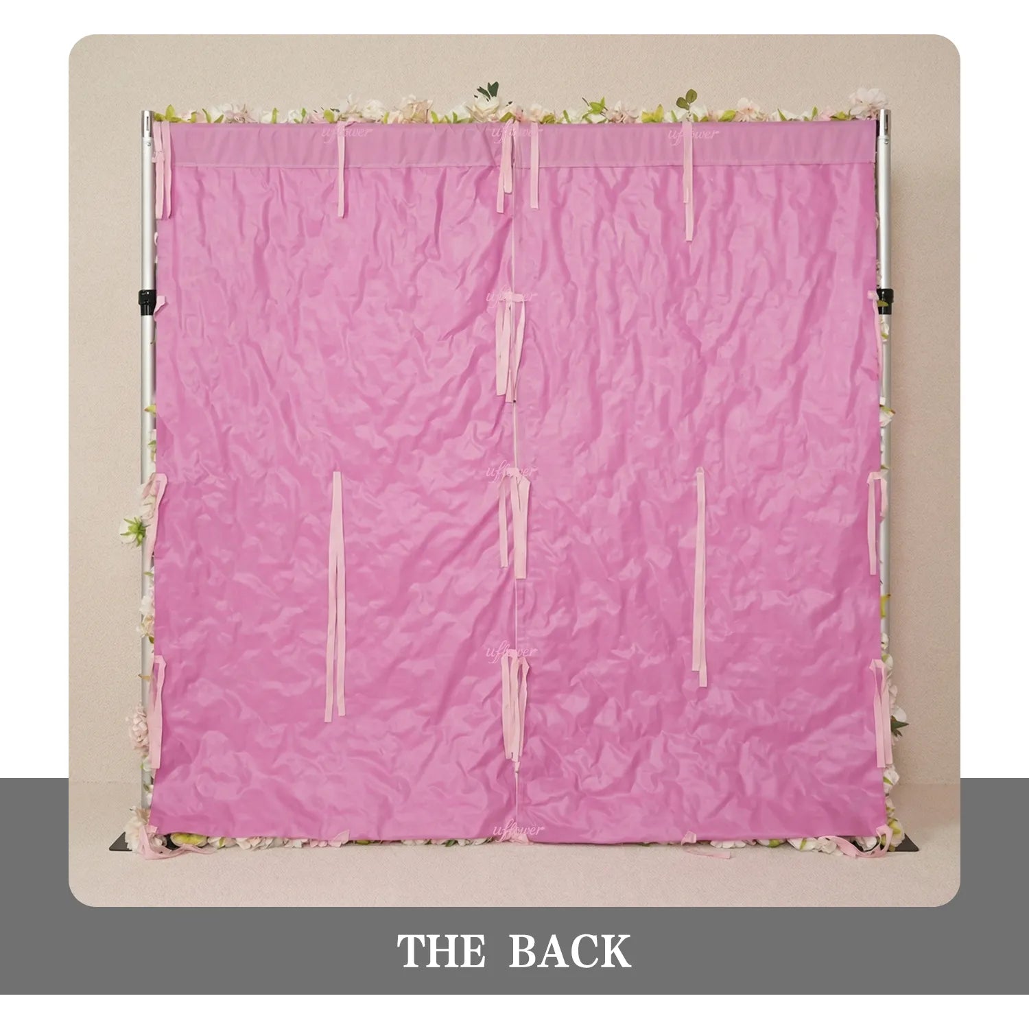 Uflower Blush Pink Wisteria Flower Wall Backdrop Wedding Party Decoration SET80232
