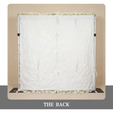 Uflower White Rose Baby's Breath Flower Wall Wedding Party Proposal Decor SET80226