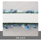 Uflower Blue Table Runner Sofa Floral Wedding Backdrop Decor MC80227-01