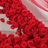 Uflower Rose Rouge Arche de Mariage Décoration Arche Cœur SET80237