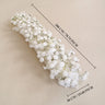 Uflower Rose Blanche Rangée de Fleurs Fond de Mariage Arche Carrée SET80256-01