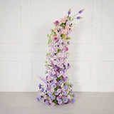 Uflower Gradient purple Floral Horn Arch Wedding Party Backdrop Decor SET80183 - Uflower