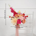 Uflower Champagne Pink Flower Arrangement Wedding Party Backdrop Floral Props SET80176-01 - Uflower