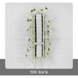 Uflower Artificial White Wedding KT Backdrop Flower Row Decor SET80129 - Uflower