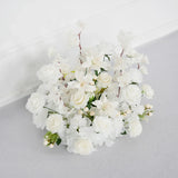 White Rose Flower Row Wedding Background Frame Arch SET80079 - Uflower