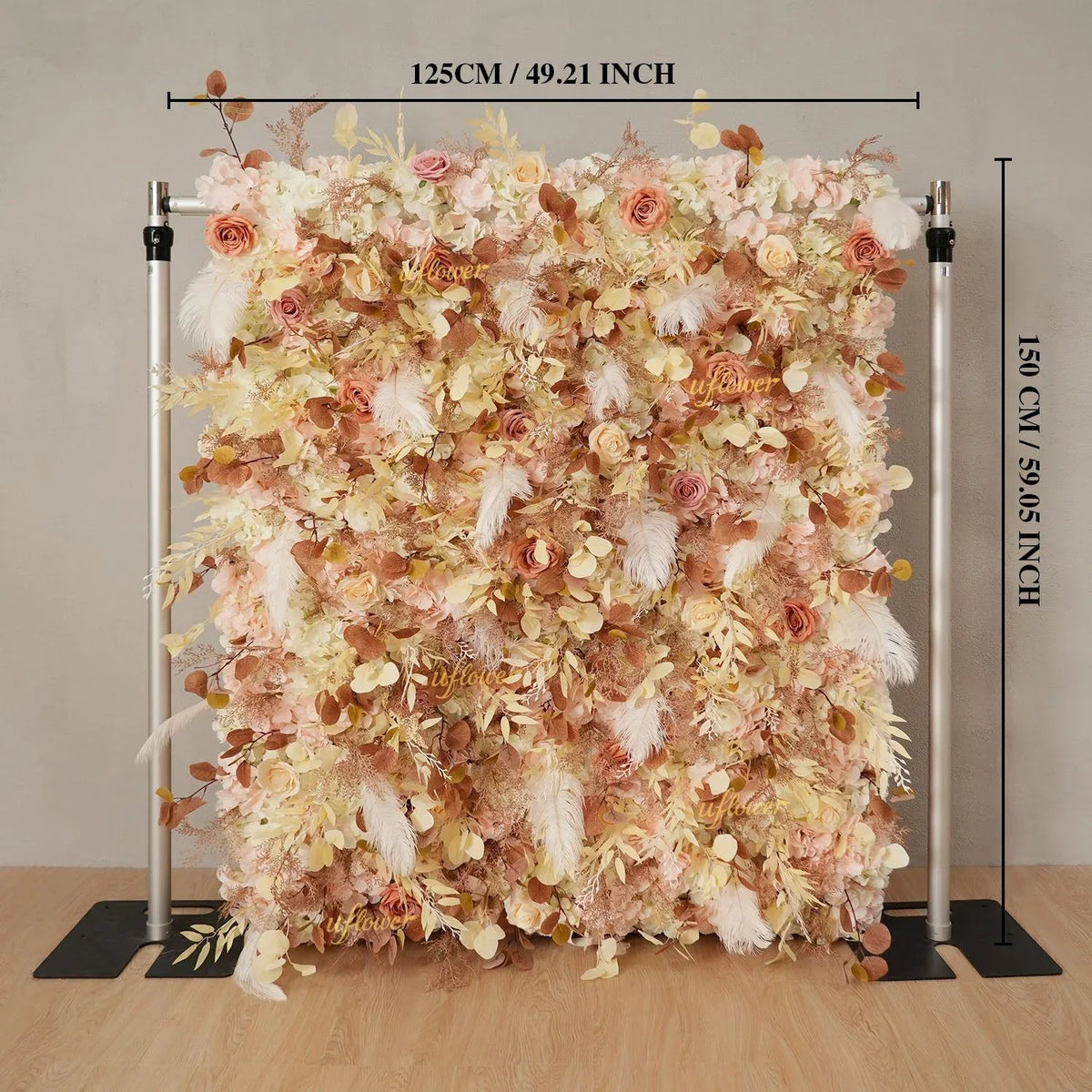 Uflower Khaki Eucalyptus Flower Wall Wedding Party Backdrop Decor SET80181 - Uflower