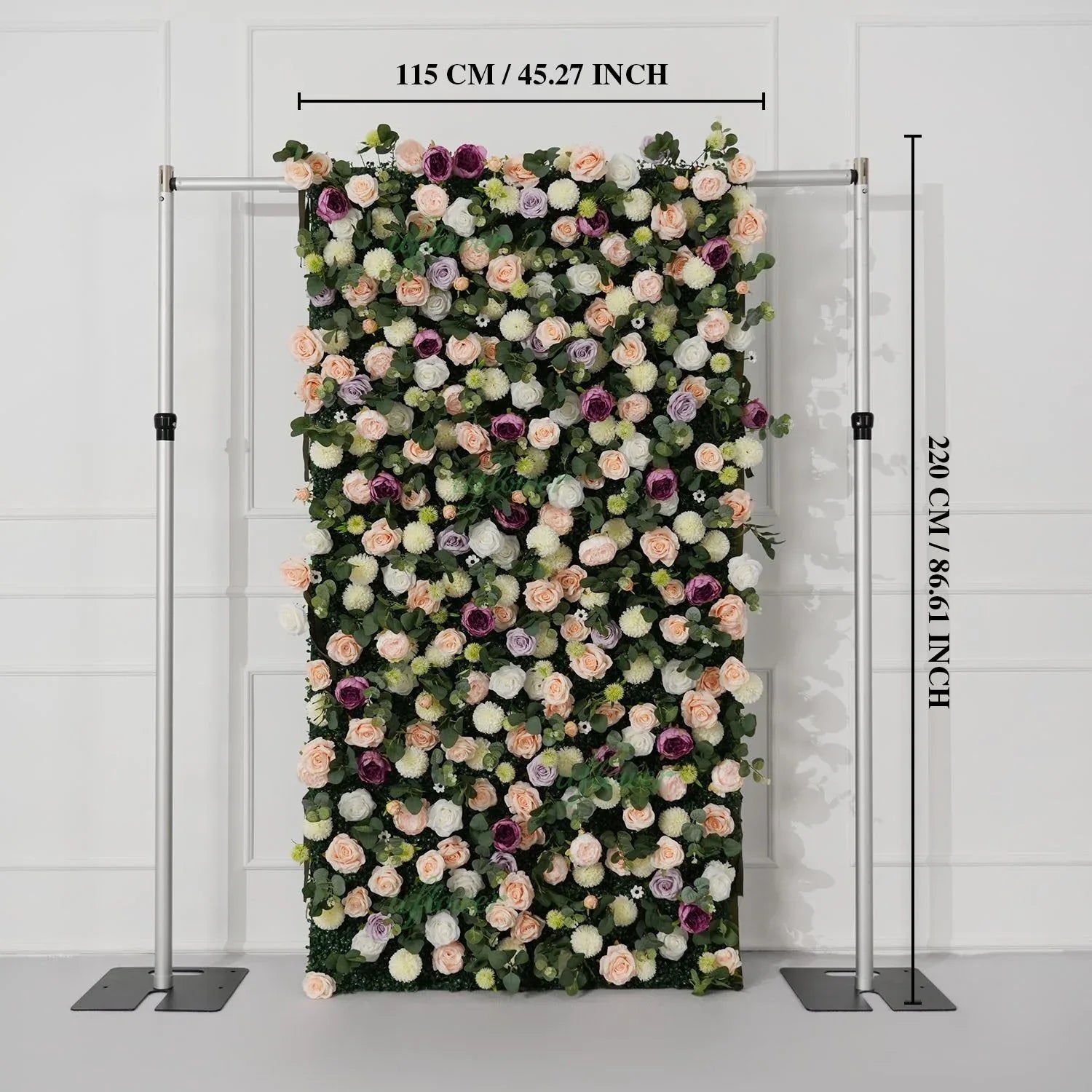 Uflower Purple Yellow Flower Wall Backdrop Wedding Party Decoration SET80161 - Uflower