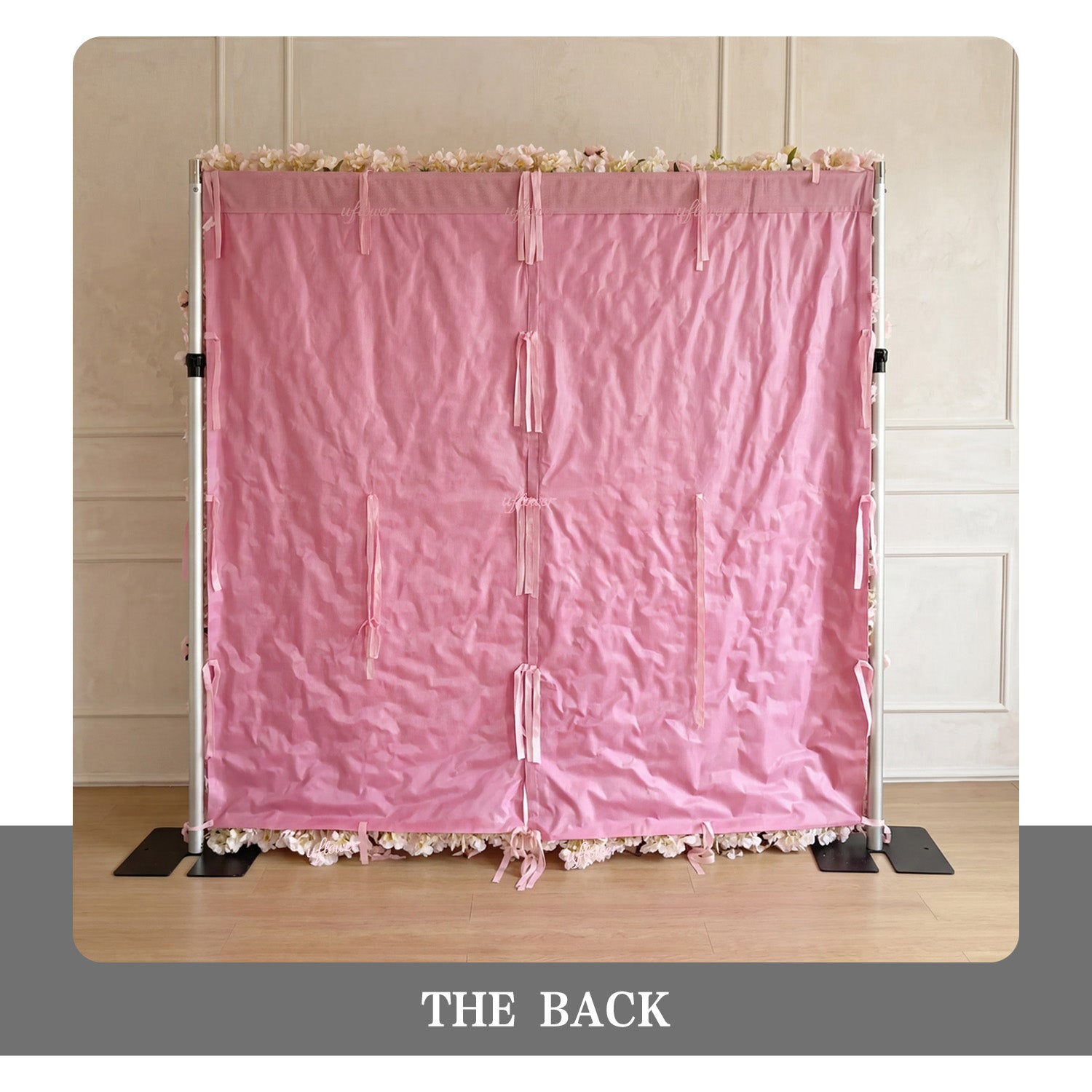 UflowerBlush Rose Flower Wall Backdrop Wedding Party Decoration SET80093-01