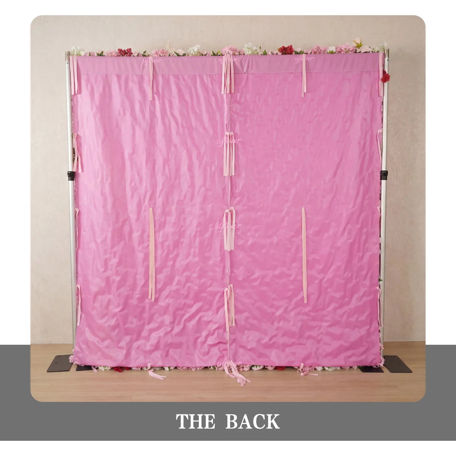 Uflower Pink Flower Wall Wedding Party Proposal Decor SET80228