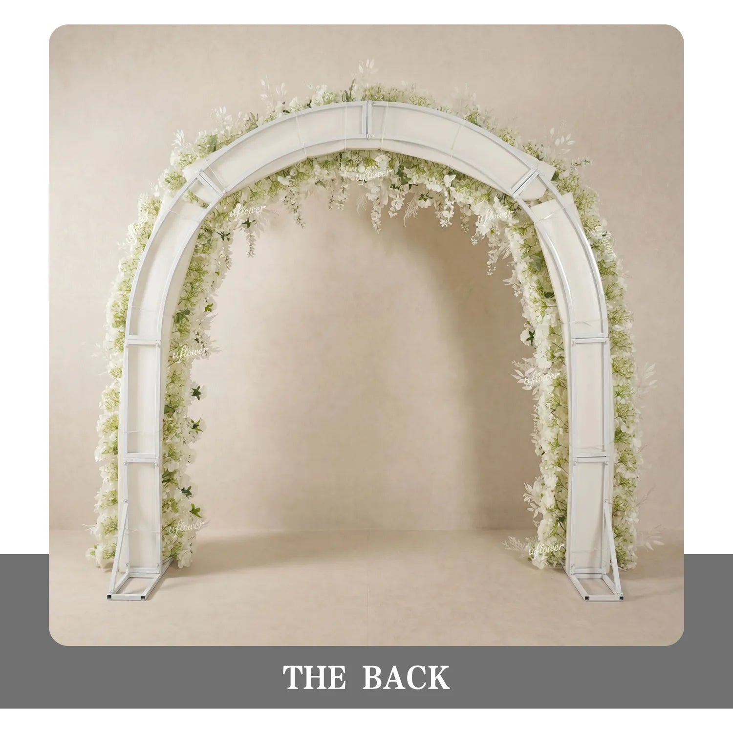 Uflower White Floral Door Arch Wedding Party Backdrop Decoration SET80230