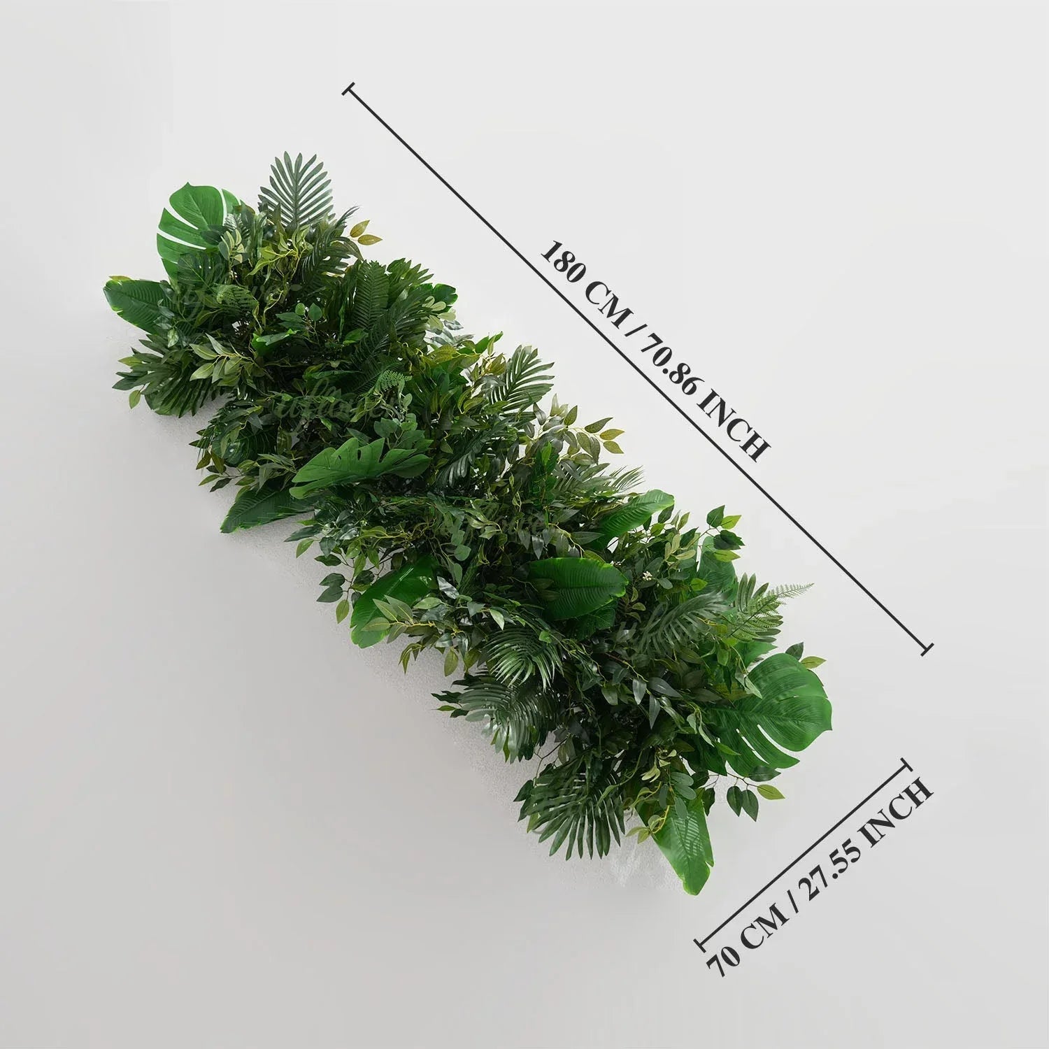 Uflower Artificial Green Leaves Flower Row Wedding KT Backdrop Decor SET80160 - Uflower