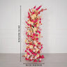 Uflower Champagne Pink Flower Horn Arch Wedding Party Birthday Backdrop Decor SET80176-02 - Uflower