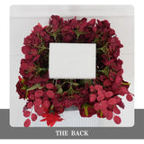 Uflower Dark Red Rose Flower Row Decor KT Board Wedding Arrangement Props SET80210 - Uflower