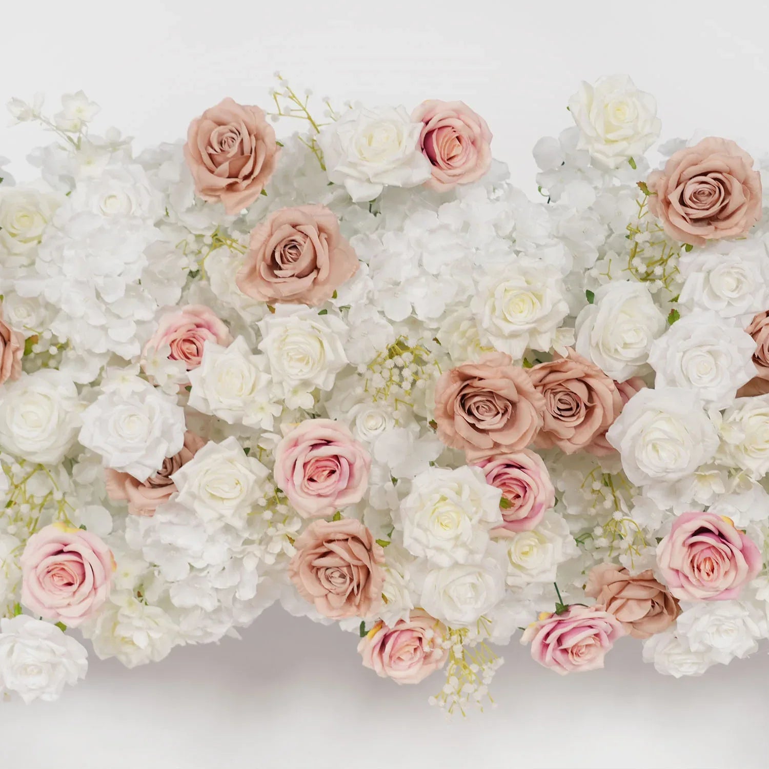 Uflower Pink Khaki Rose Wedding Background Flower Arrangement Arch Decoration SET80114 - Uflower