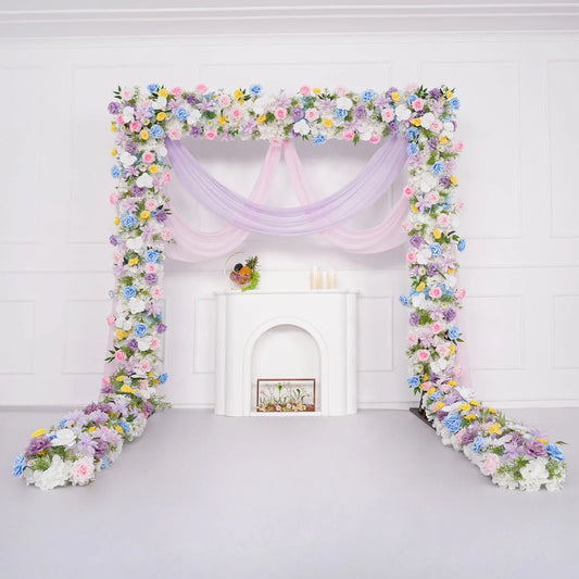Uflower Colored Table Runner Arrangement Wedding Backdrop Wall Decor MC80091 - Uflower
