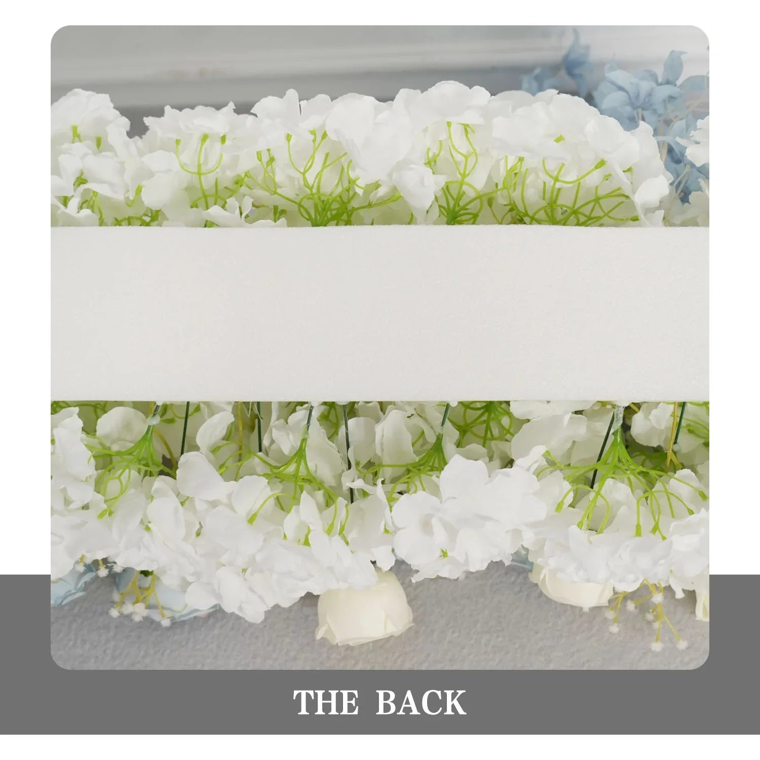 Uflower Blue White Flower Wedding Backdrop Arch Floral Arrangement SET80121 - Uflower