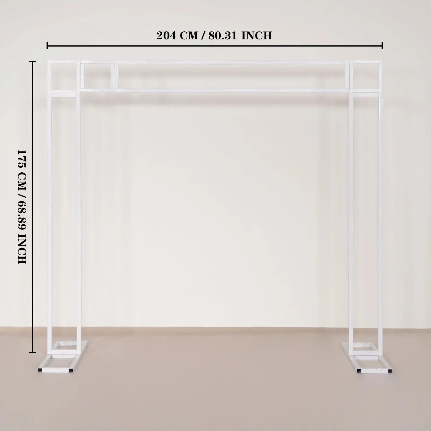 Uflower White Gold Retractable Flower Stand Adjustable Wedding Stage Background Shelf MSD80002 - Uflower