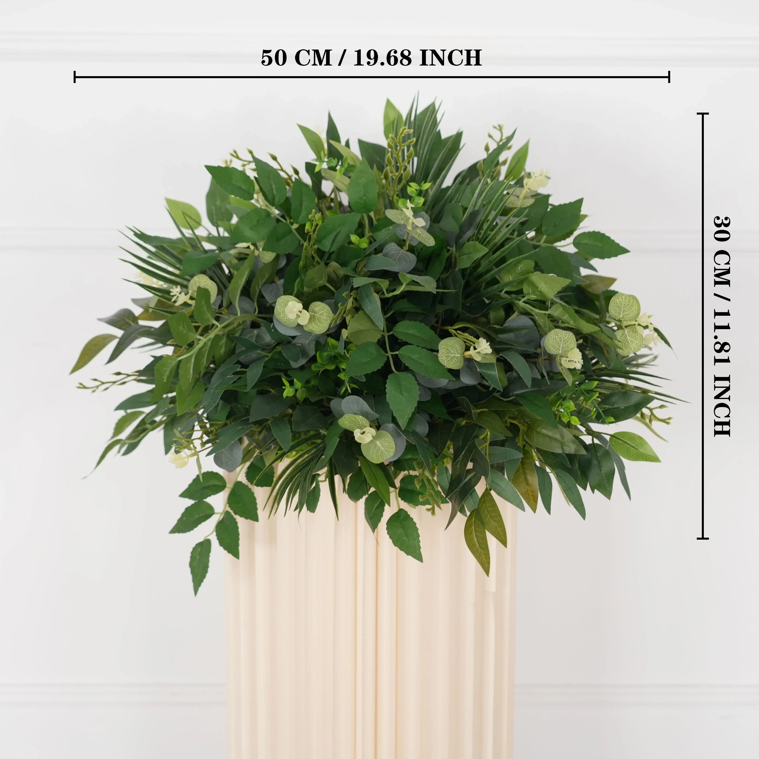 Uflower Green Leaf Table Centerpiece Floral Ball Wedding Table Decoration MB80066 - Uflower