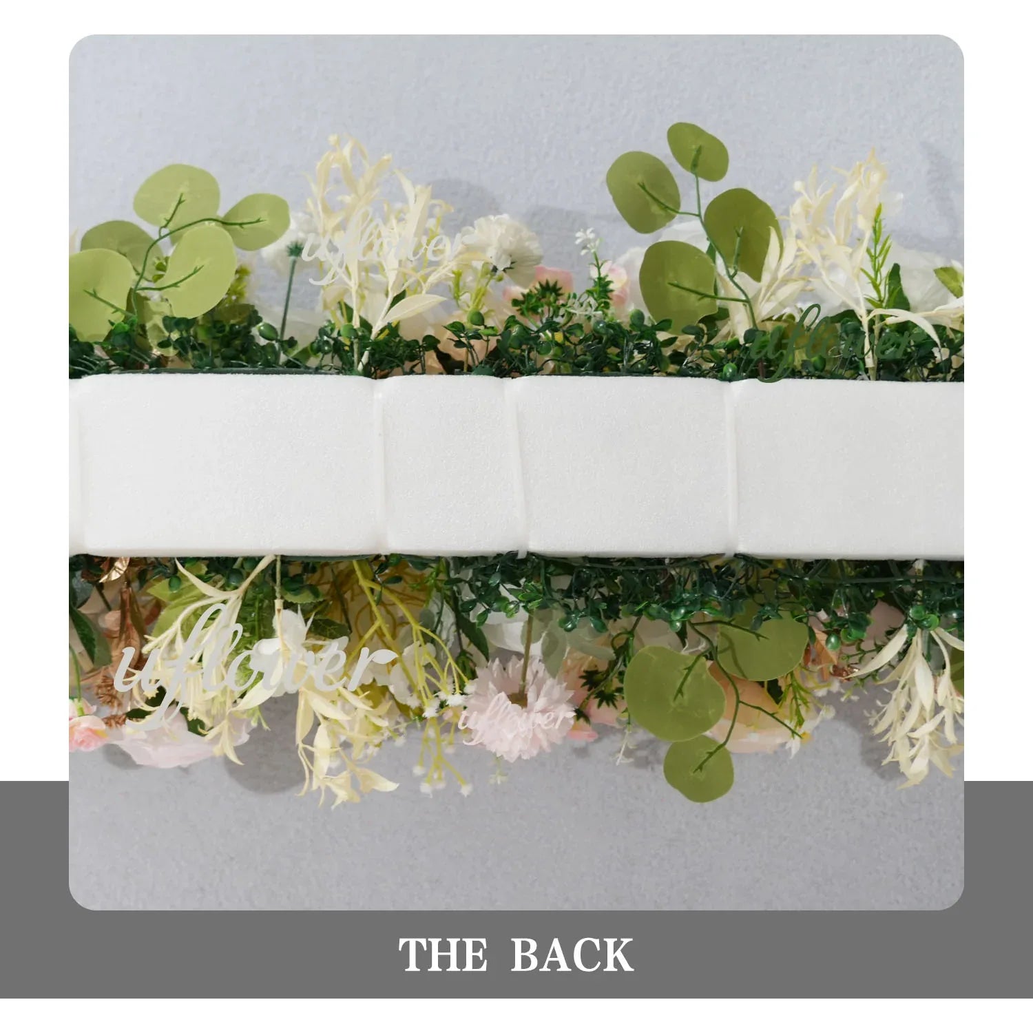 Artificial Champagne Pink White Rose Flower Arrangement Wedding Backdrop Decor Props SET80145 - Uflower