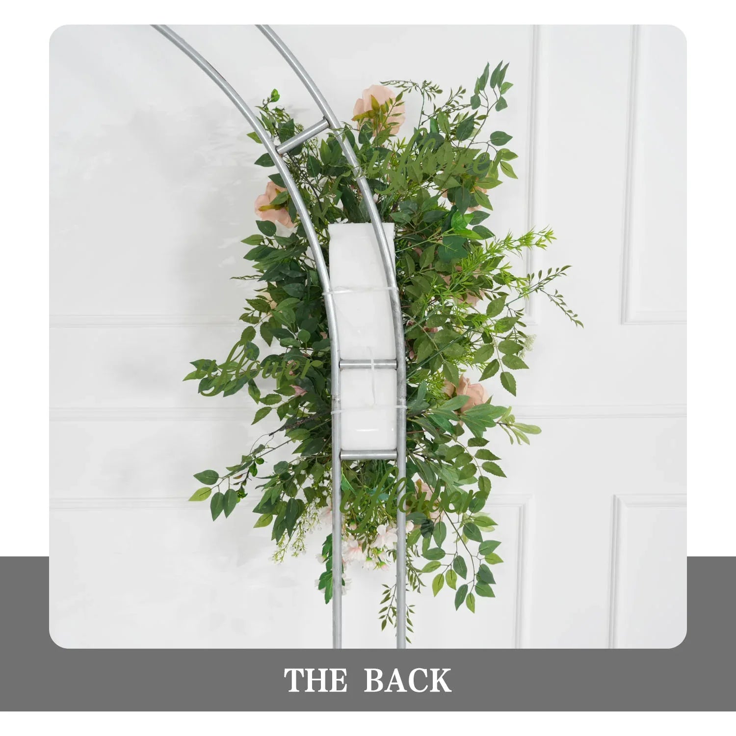 Uflower Pink Rose Green Leaf Hang Flower Floor Floral Wedding Party Event Props SET80148 - Uflower