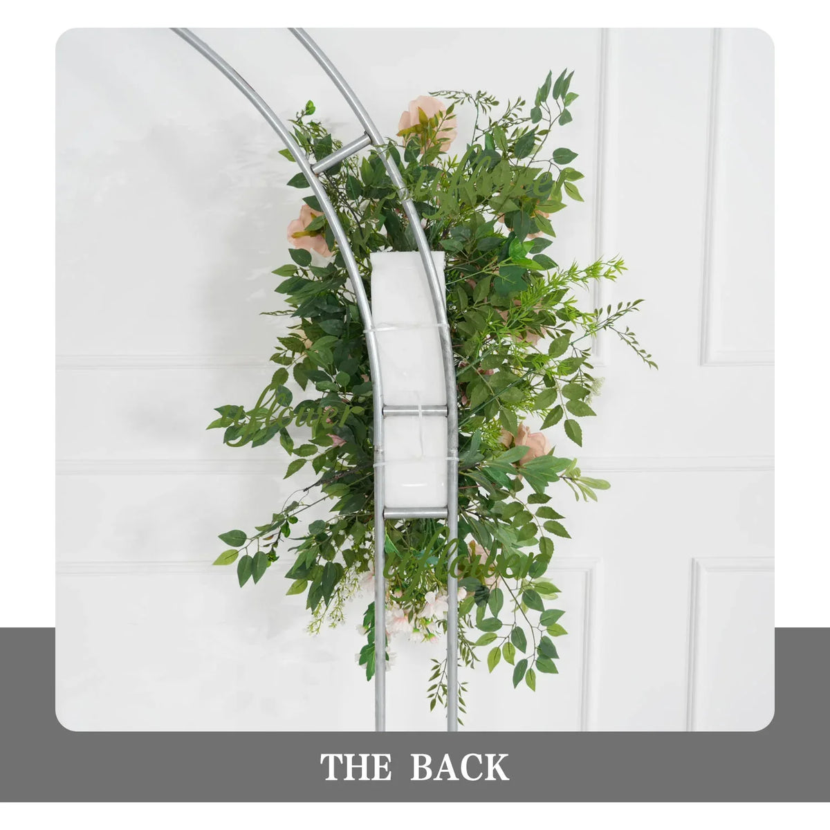 Uflower Pink Rose Green Leaf Hang Flower Floor Floral Wedding Party Event Props SET80148 - Uflower