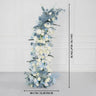 Uflower Blue White Floral Horn Arch Wedding Party Backdrop Decor SET80135 - Uflower