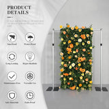 Uflower Autumn Orange Yellow Flower Wall Fall Wedding Party Event Decor SET80198 - Uflower