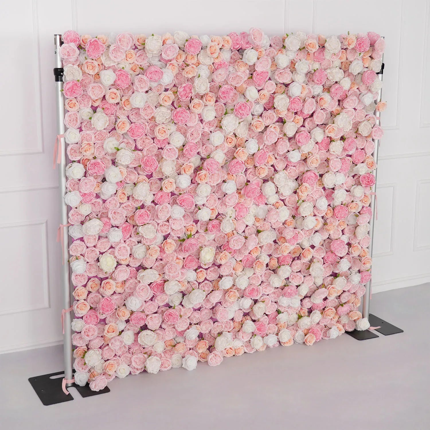 Uflower Artificial Pink Rose Wall Wedding Backdrop Decor SET80070 - Uflower