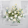 Artificial White Green Wedding KT Backdrop Flower Row Decor SET80075 - Uflower