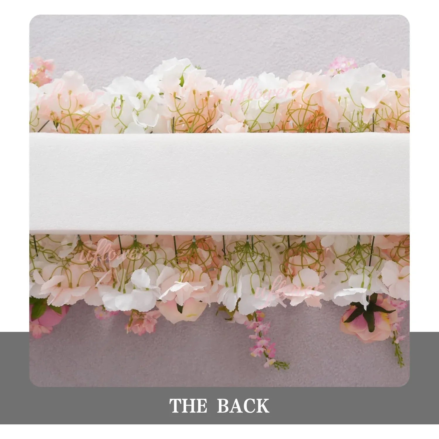 Uflower Pink White Rose Flower Arrangement Table Runner Wedding Round Arch SET80184 - Uflower