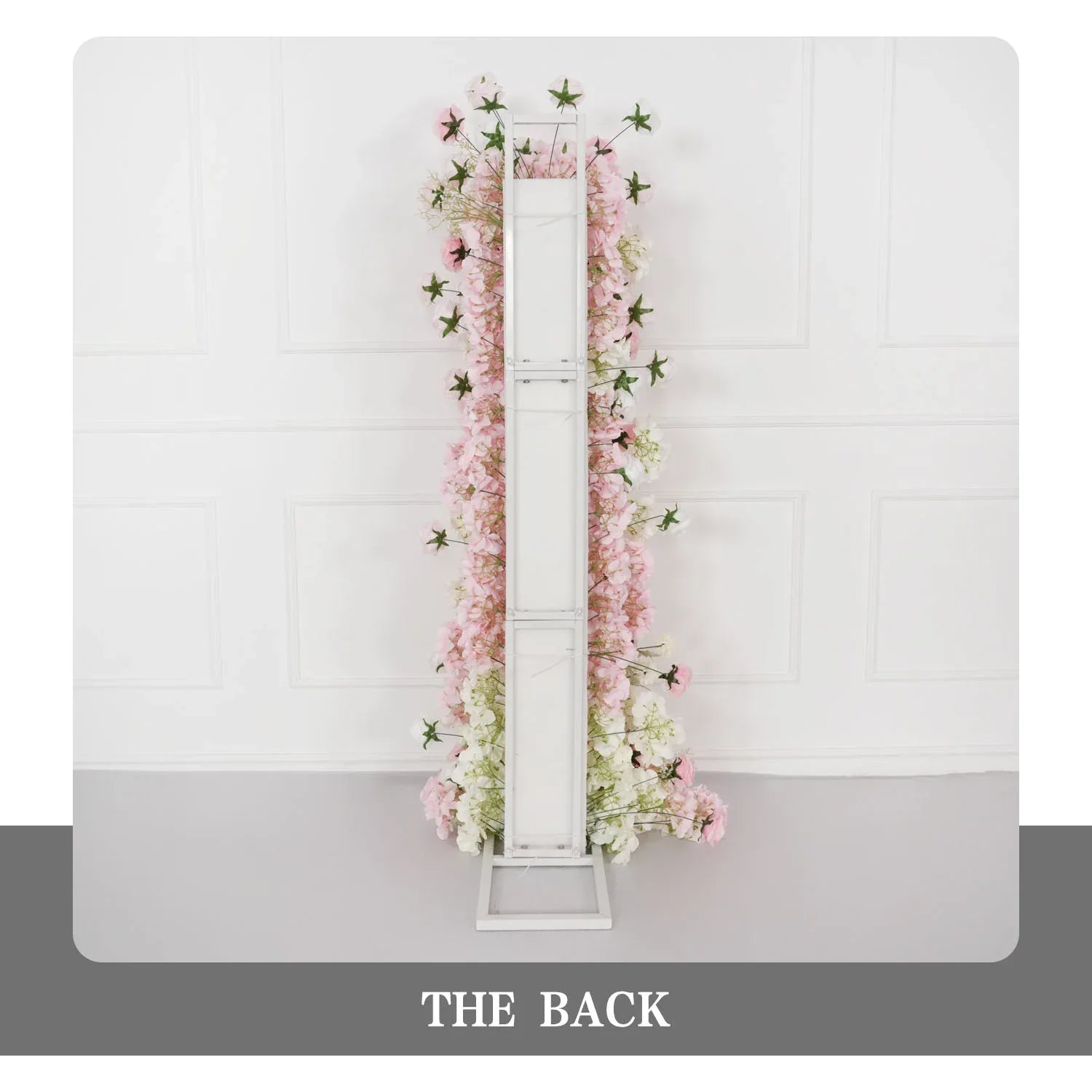 Uflower Artificial Pink White Wedding KT Backdrop Flower Row Decor SET80126 - Uflower