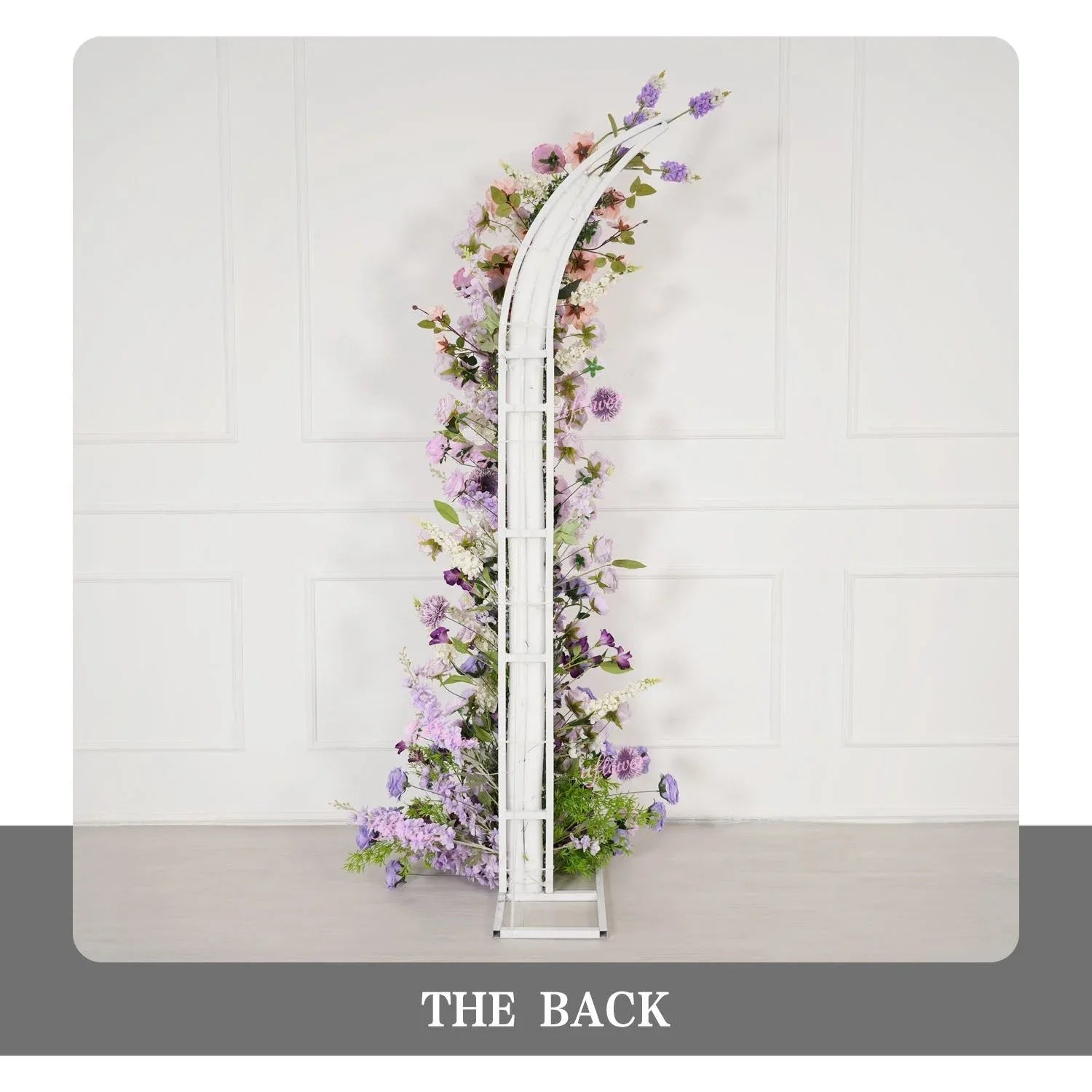 Uflower Gradient purple Floral Horn Arch Wedding Party Backdrop Decor SET80183 - Uflower