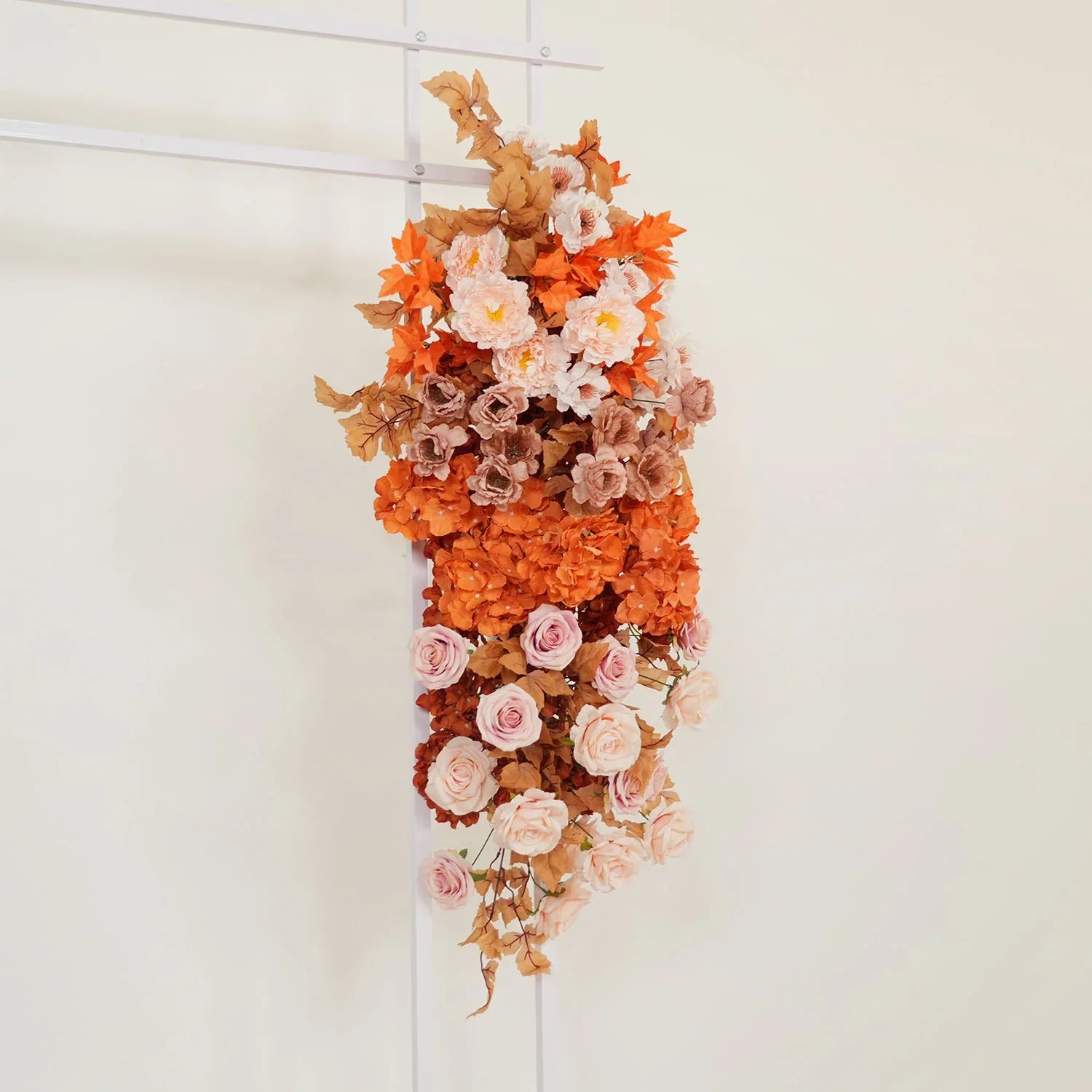 Uflower Artificial Autumn Pink Flower Row Wedding KT Backdrop Decor SET80122 - Uflower