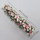 Artificial Pink Rose Flower Arrangement Wedding Backdrop Decor Props SET80142 - Uflower