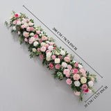 Artificial Pink Rose Flower Arrangement Wedding Backdrop Decor Props SET80142 - Uflower