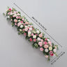 Artificial Pink Rose Flower Arrangement Wedding Backdrop Decor Props SET80142 - Uflower