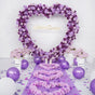 2.2×2.2m Heart Shape & 70x30cm Flower Row With Gold Stand