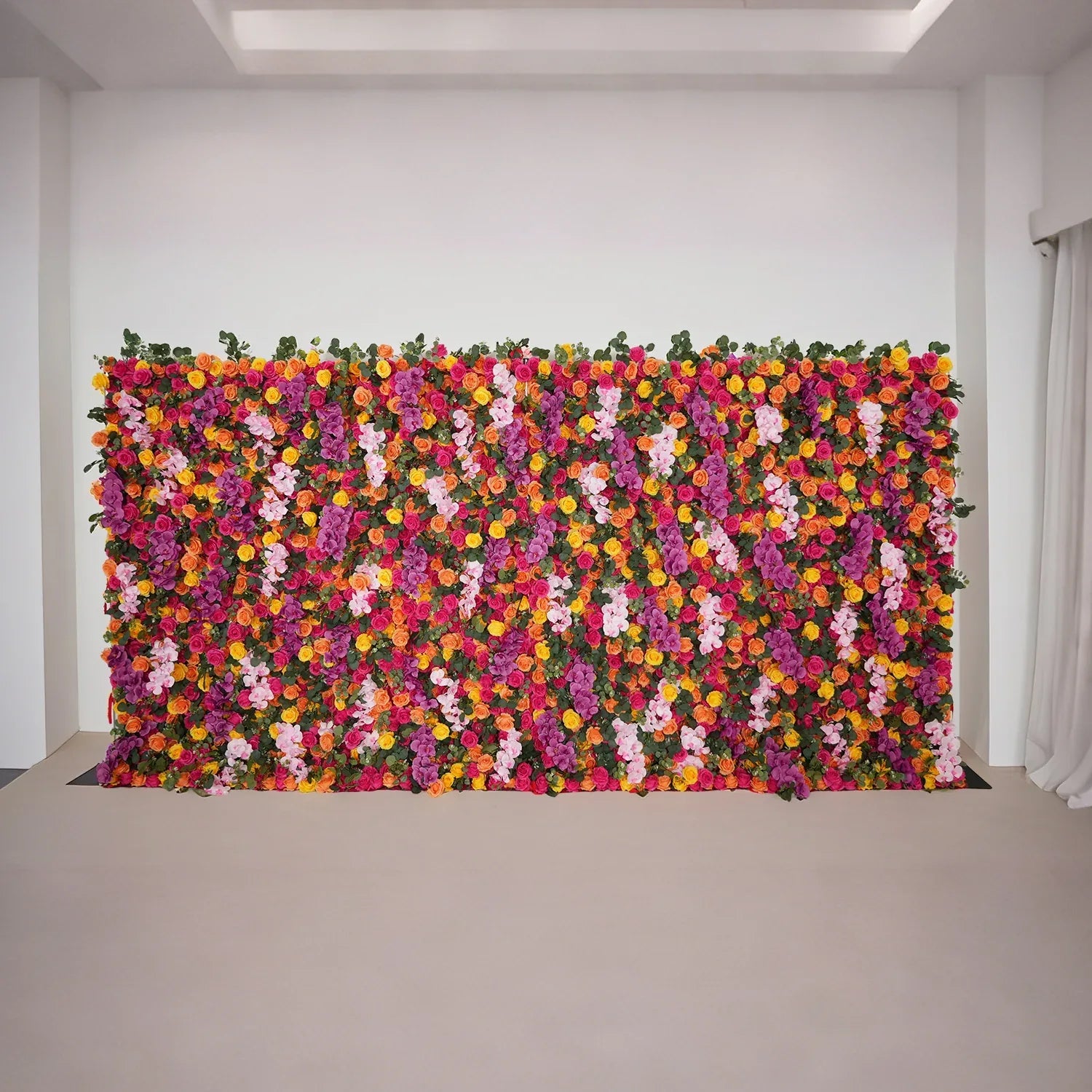 Artificial Mix Rose Butterfly Orchid 5D Wedding Flower Wall SET80068 - Uflower