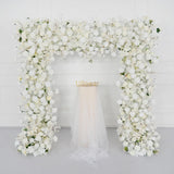 White Rose Flower Row Wedding Background Frame Arch SET80079 - Uflower