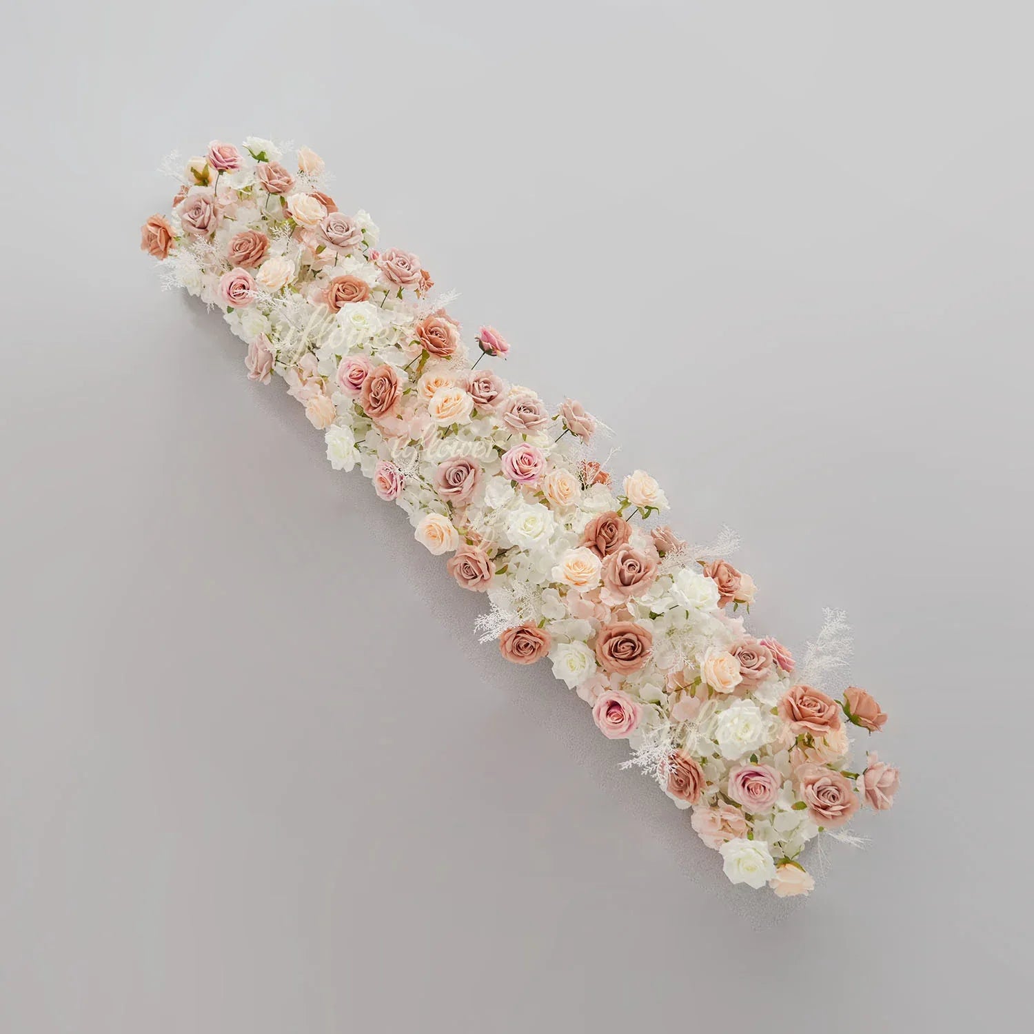 Uflower Champagne Pink Rose Arrangement Wedding Backdrop Floral Props SET80151 - Uflower