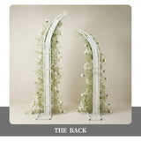 Uflower Gypsophile Blanc Arche Florale Corne Décoration de Toile de Fond pour Fête de Mariage SET80231