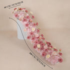 Uflower Pink Rose Floral Square Arch Wedding Party Backdrop Decoration SET80236