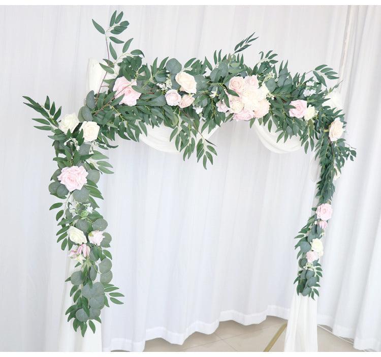 Wedding Stripe Pink Champagne Table Flower Forest Outdoor Simulation Vine Decoration - Uflower
