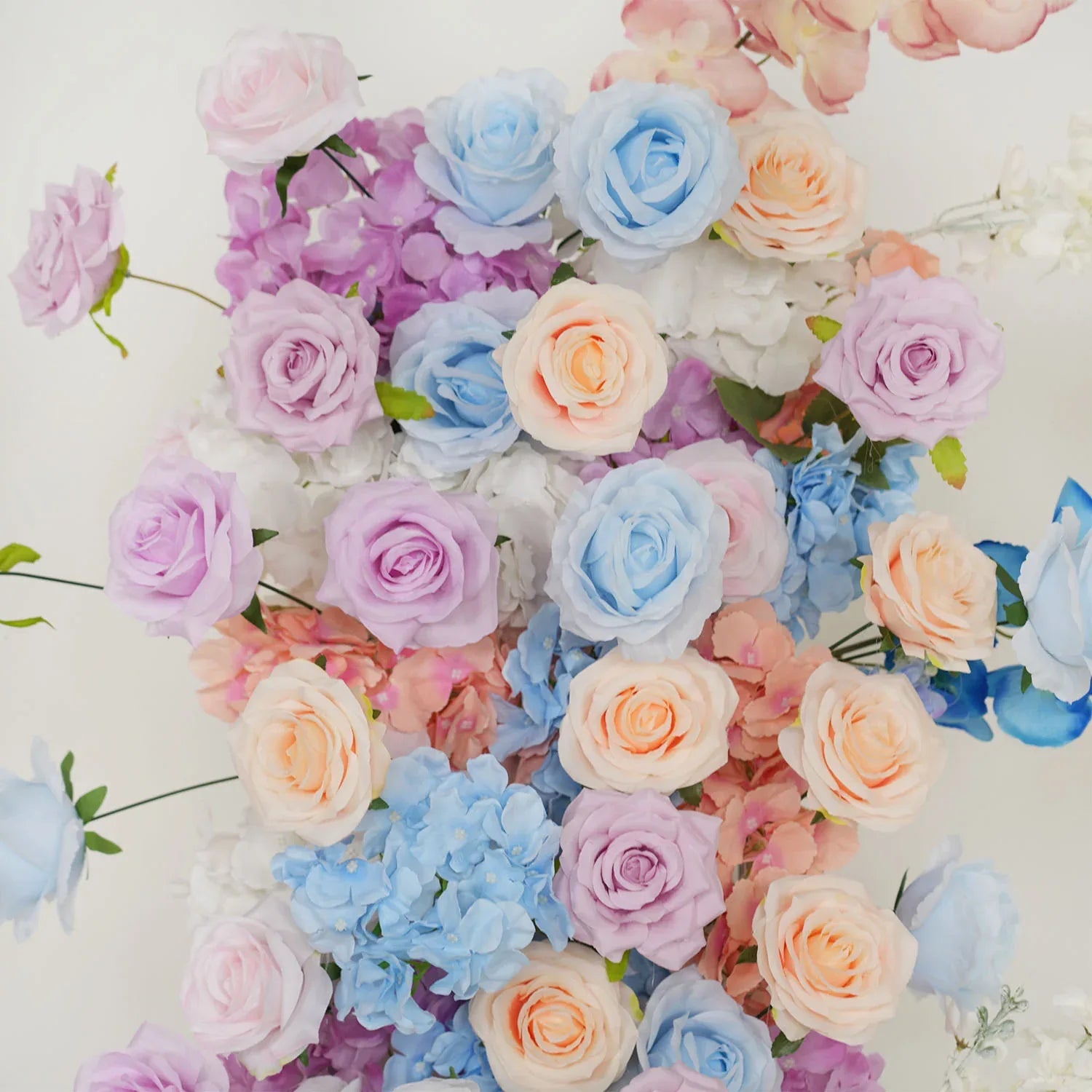 Uflower Artificial Purple Blue Wedding KT Backdrop Flower Row Decor SET80105 - Uflower