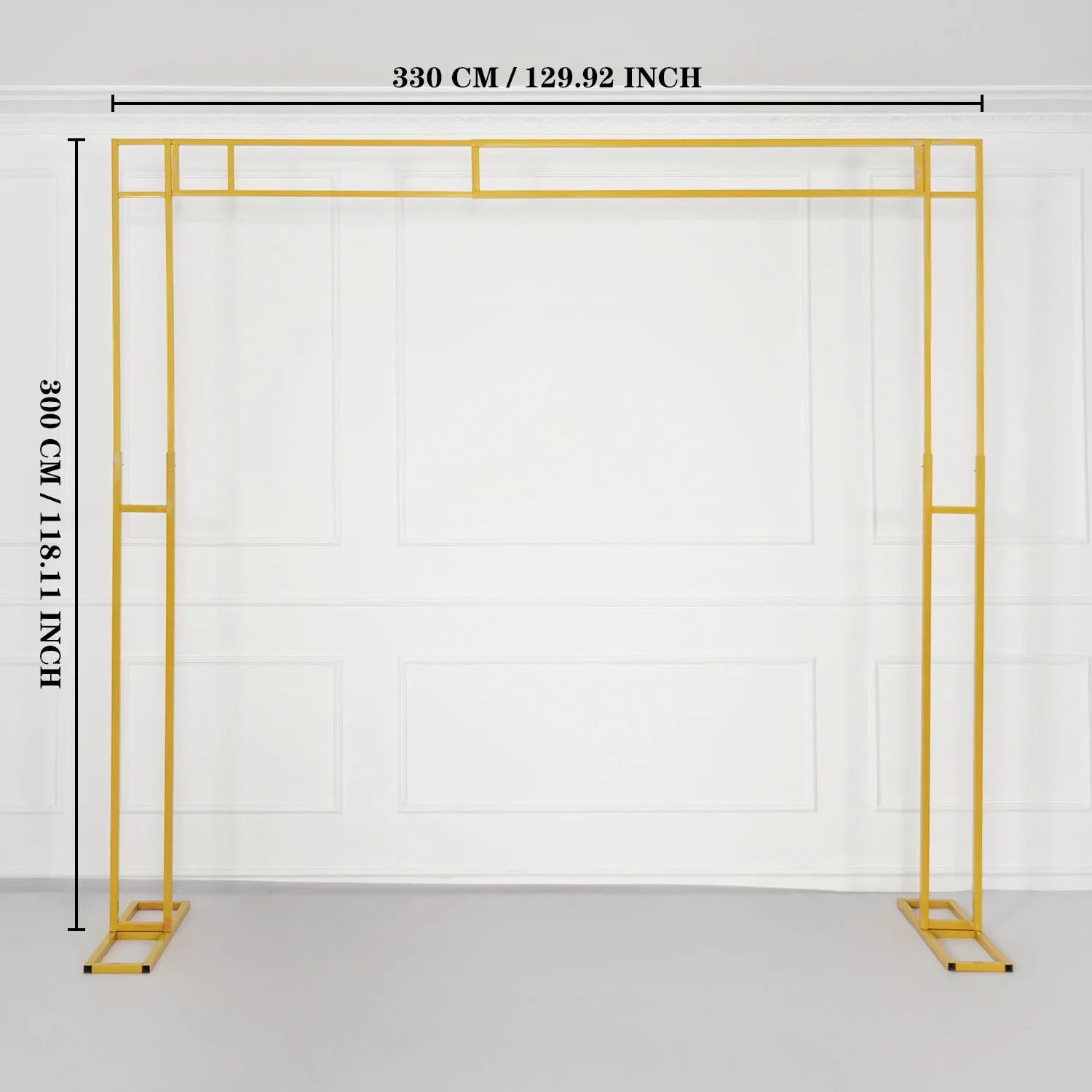 Uflower White Gold Retractable Flower Stand Adjustable Wedding Stage Background Shelf MSD80002 - Uflower