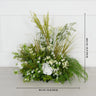 Uflower White Floral Greenery Horn Arch Wedding Party Backdrop Decor SET80220